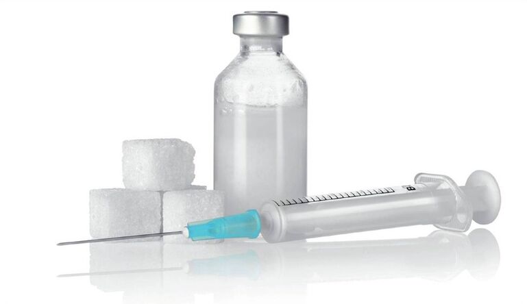 Insulin injections - the main treatment of type 1 diabetes